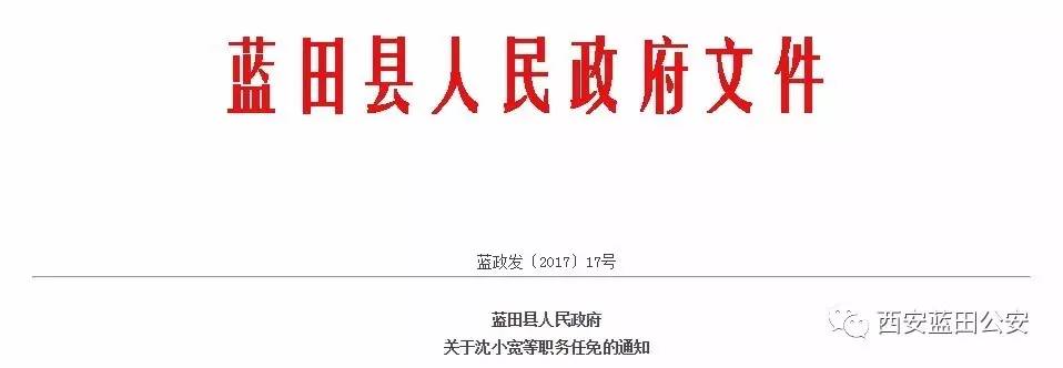 蓝田县人民政府办公室人事任命动态更新